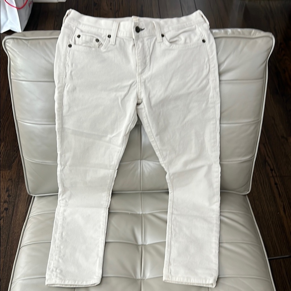 rag & bone White corduroy Skinny Denim Jumpsuit